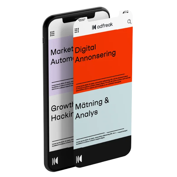 Adfreak erbjuder kompletta strategier inom digital marknadsföring på google, meta och microsoft plattformarna.